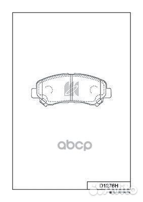 Колодки nissan qashqai,X-trail 07- D1276H Kash