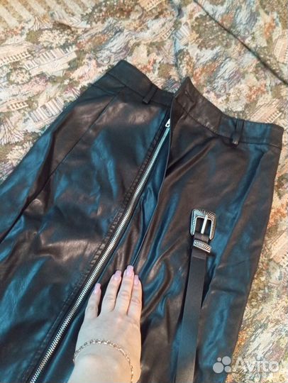 Кожаная юбка