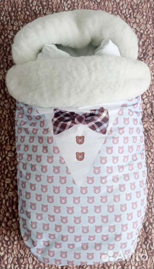 Конверт на выписку для мальчика зимний