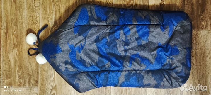 Зимний конверт в коляску на овчине