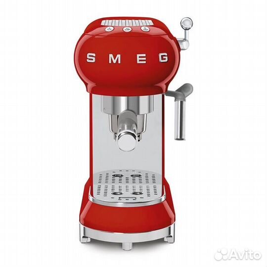 Кофеварка рожковая Smeg ECF01, красный