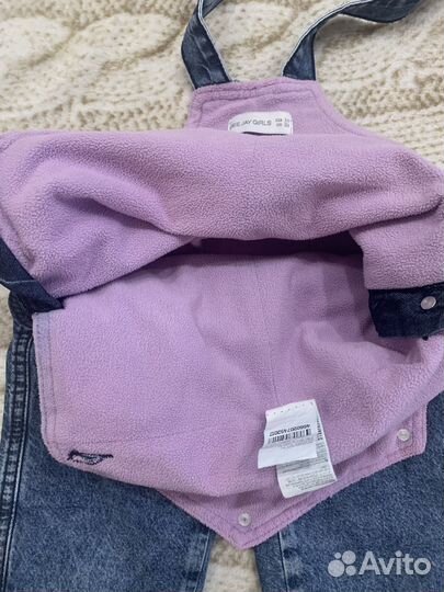 Джинсовый комбинезон для девочки 104