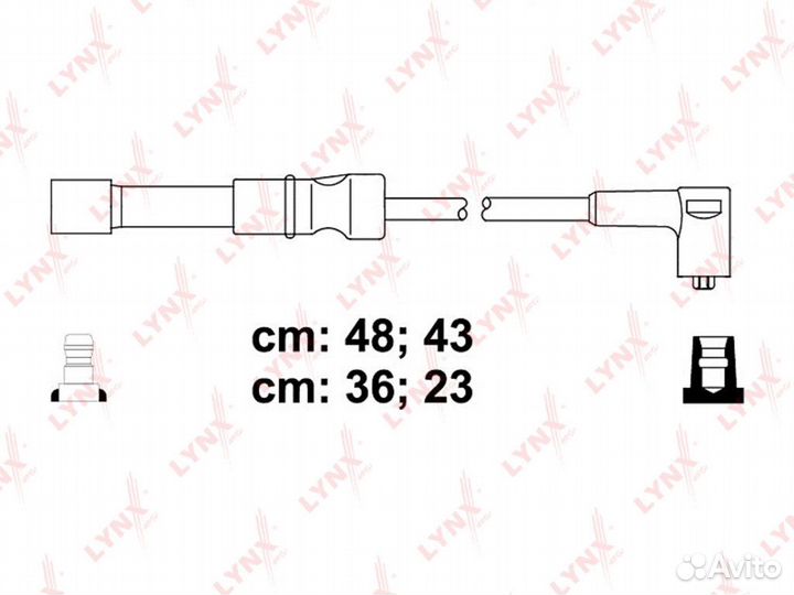 Провод высоковольтный chevrolet Lacetti (03) (1.4/1.6) комплект (класс F) lynx