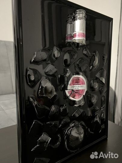 Картина из битой бутылки