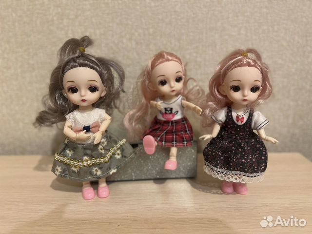 Куклы шарнирные набор из трех малышек объявление продам