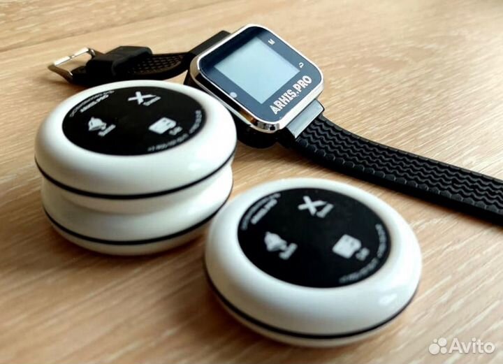 Кнопка вызова персонала, официанта, часы-пейджер