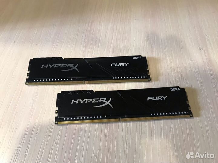 Оперативная память Kingston HyperX fury Black 16гб