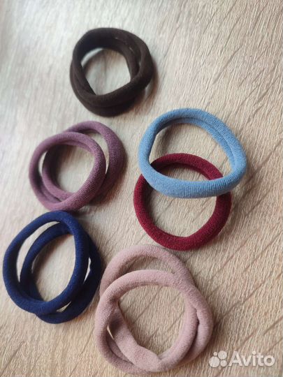 Резинки для волос 10 шт новые, набор