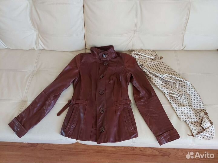 Фирменная кожаная куртка Begardini