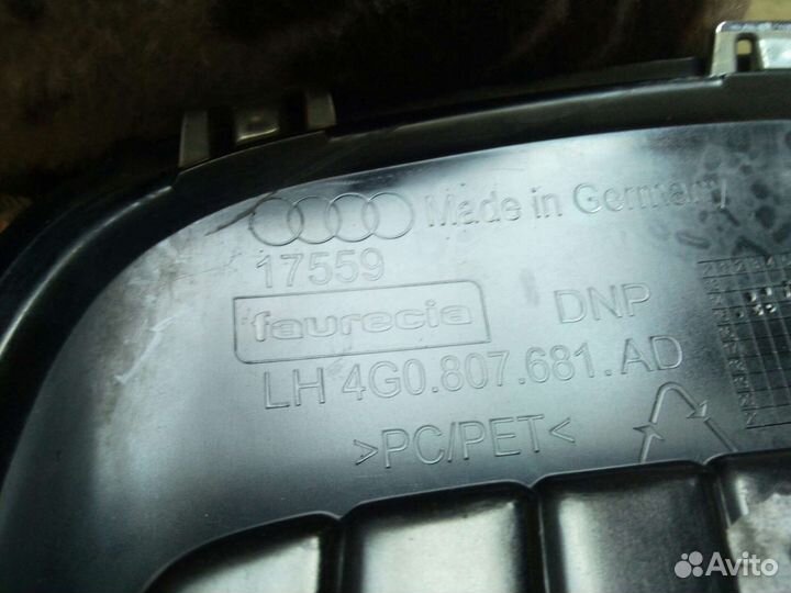 Решетка бампера левая Audi A6 (C7) IV рестайлинг