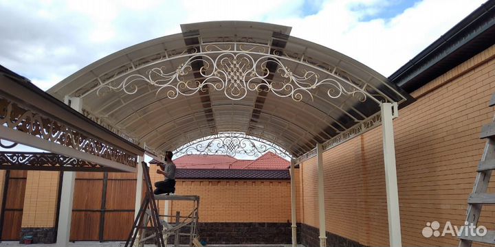 Кованый навес