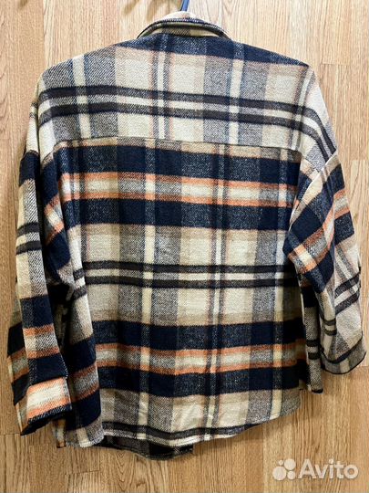 Рубашка вязаная в клетку