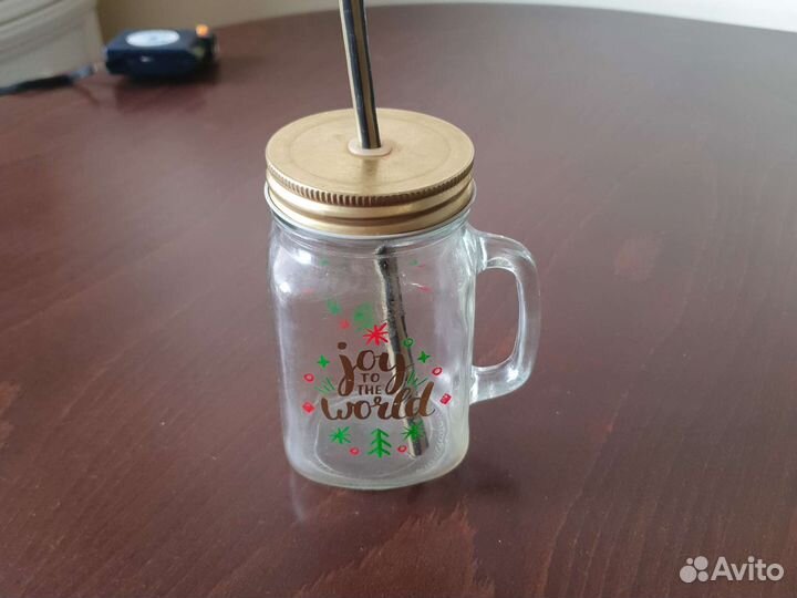 Кружка детская с трубочкой