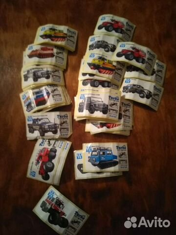 Вкладыши от жвачек