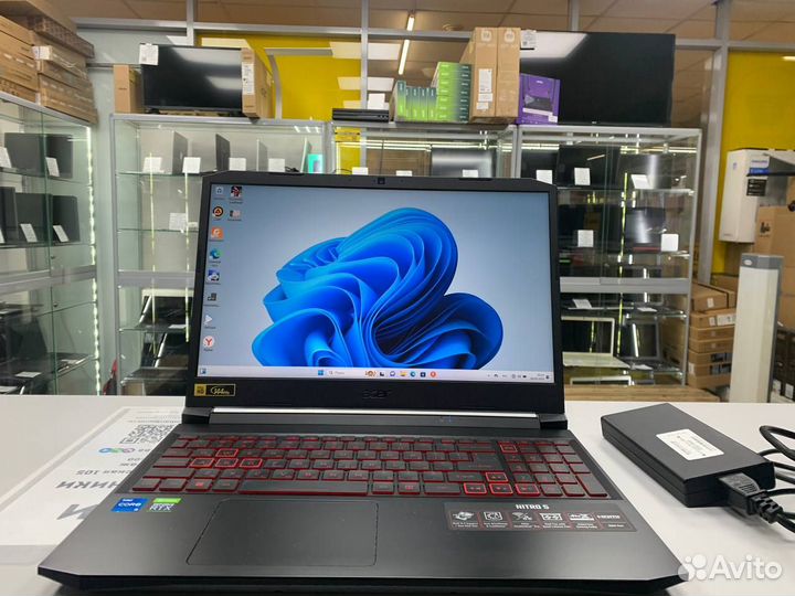 Ноутбук Acer Nitro Core i5-11 6 ядер/ RTX 3050 4Gb