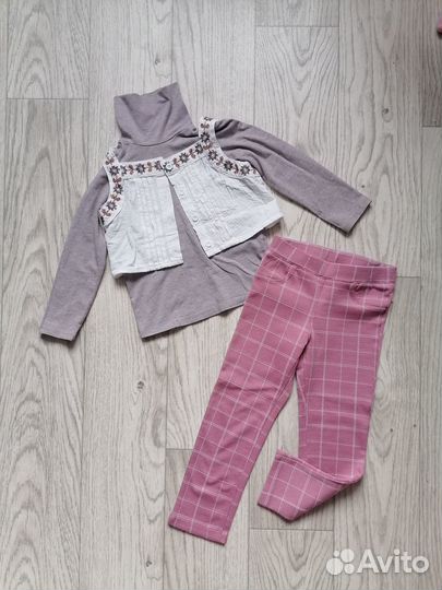 Пакет одежды на девочку 104-110