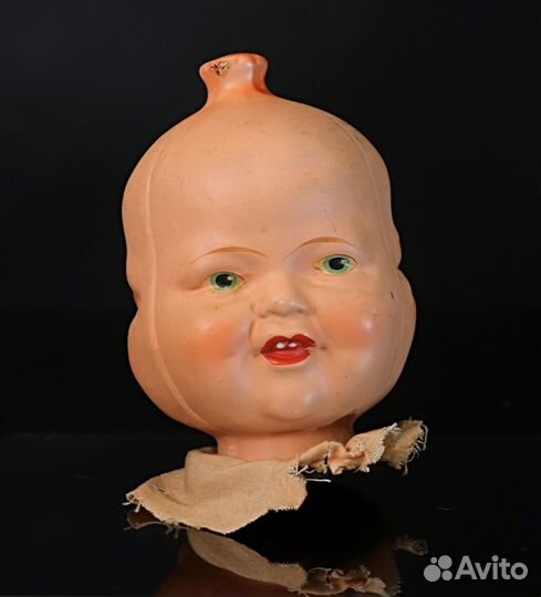 Антикварная головка Трехликой куклы, 19 век