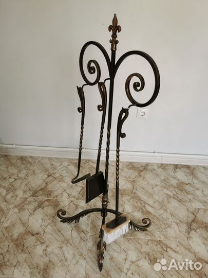 Кованый каминный набор