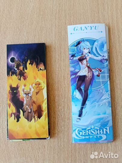 Закладки Геншин Импакт, коты воители