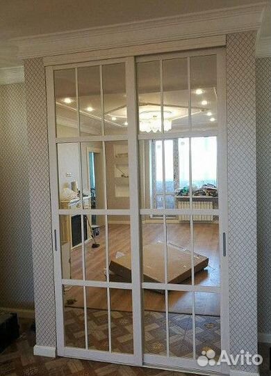 Двери в гардеробную раздвижные, распашные,гармошка