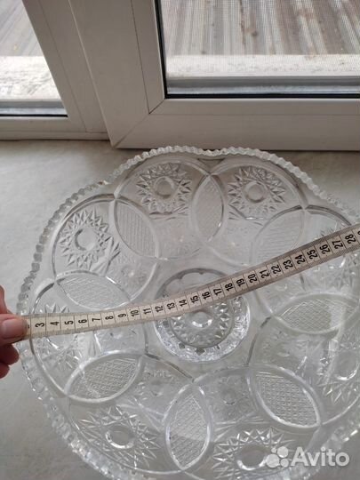 Блюдо хрустальное СССР