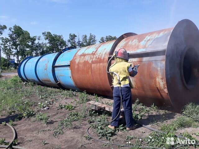 Пескоструйная обработка с выездом,фасад метал и тд