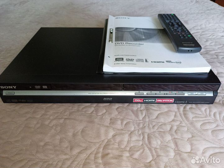 DVD рекордер sony rdr-hx950