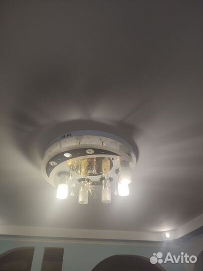 Люстра потолочная светодиодная с пультом бу