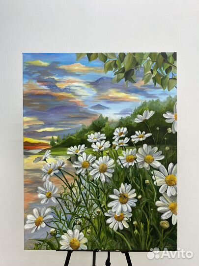 Картина маслом. Летний пейзаж