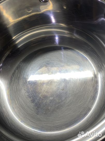 Комплект посуды из нержавейки с крышками Hitt бу