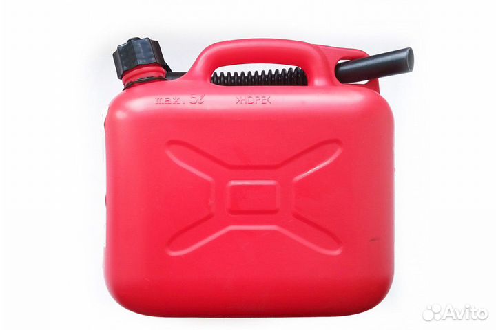 Новая Канистра для бензина пластиковая 5 литров