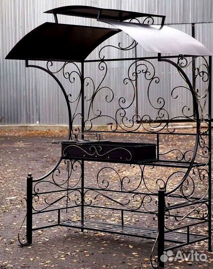 Мангал с печью