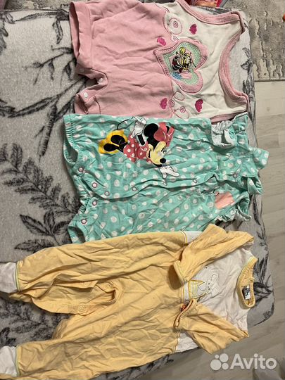 Вещи пакетом на девочку 68 74