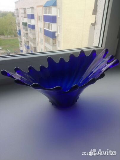 Ваза цветное стекло