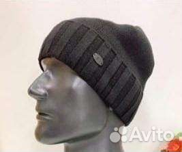Шапка зимняя мужская на флисовом подкладе