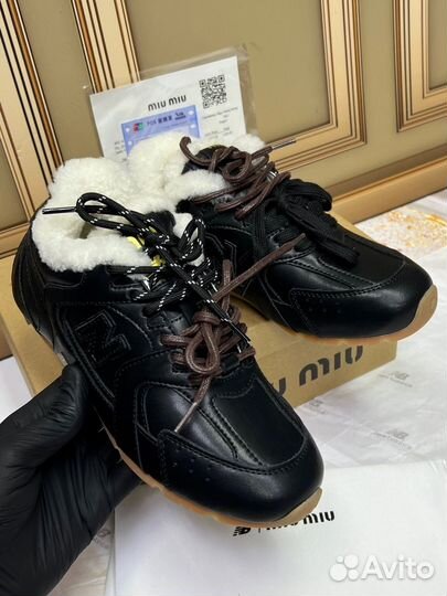 Кроссовки зимние NB MiuMiu женские