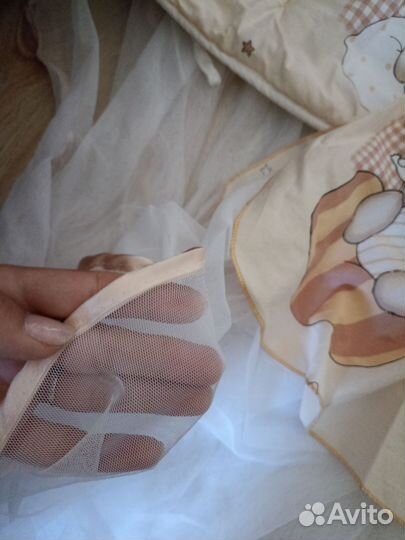 Бортики и балдахин в кроватку