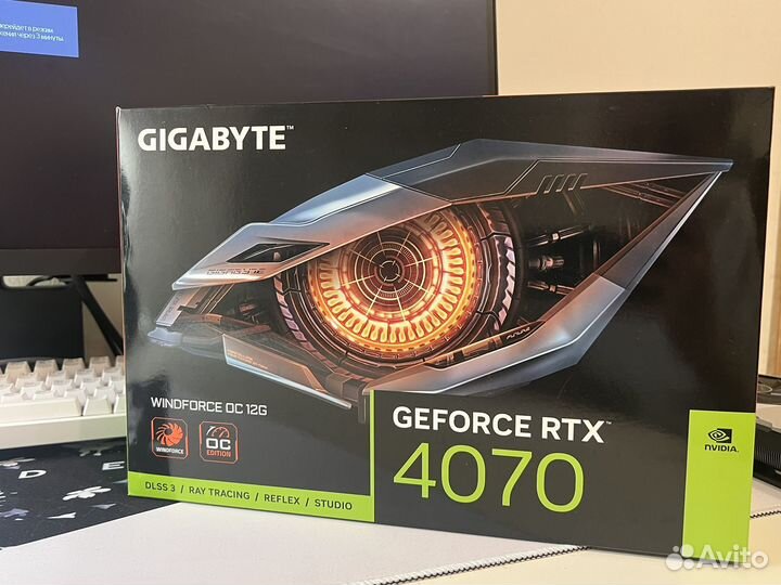 Видеокарта RTX4070 12гб Gigabyte новая