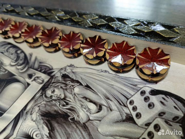 Нарды Лихие ручной работы