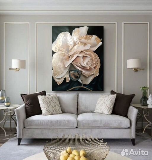 Картина маслом цветы