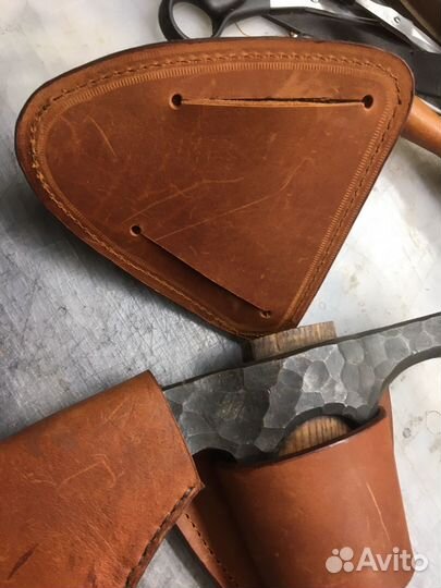 Чехол для топора из кожи