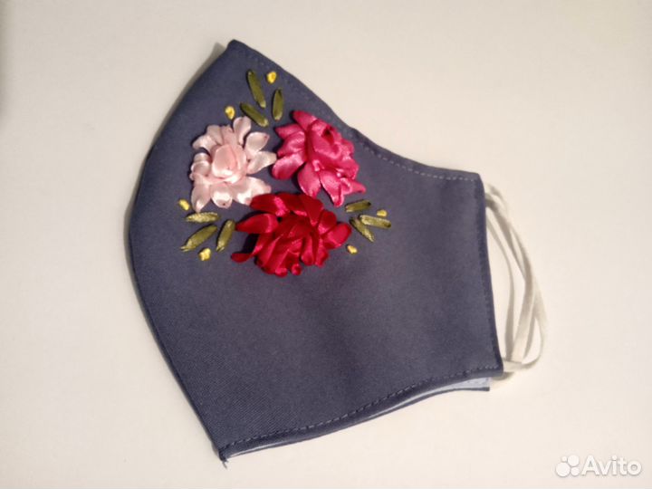 Маска многоразовая тканевая новая женская