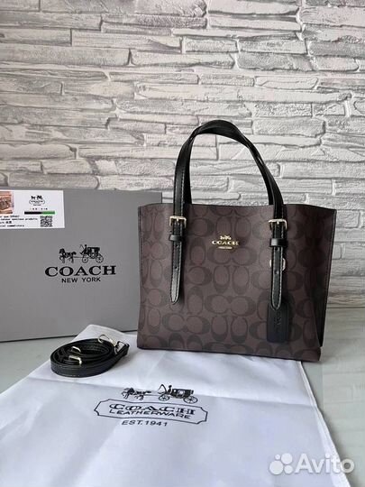 Сумка шопер мини Coach женская