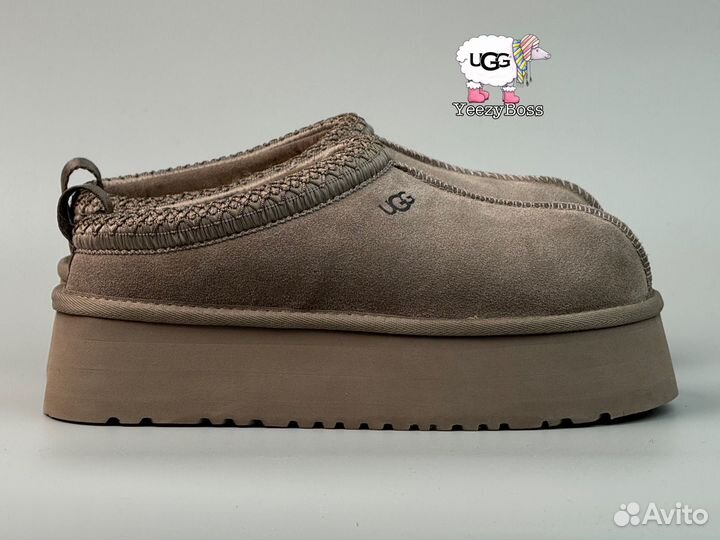 Угги женские на платформе ugg tazz smoke