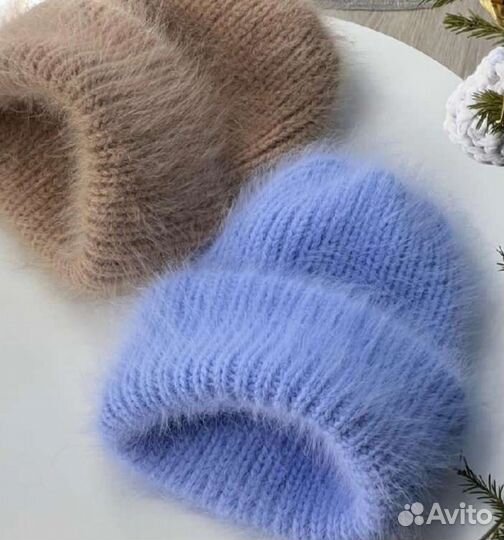 Шапка Такори /Ангора/ Капор / Комплект