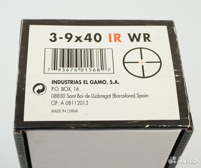 Прицел оптический Gamo 3-9x40 IR WR новый