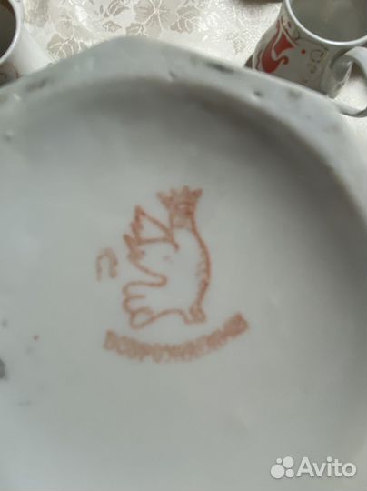 Чайник с 8 чашечками СССР