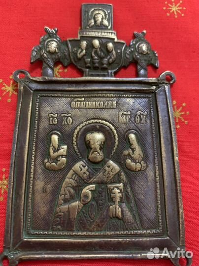 Крест и икона 19 в антикварные