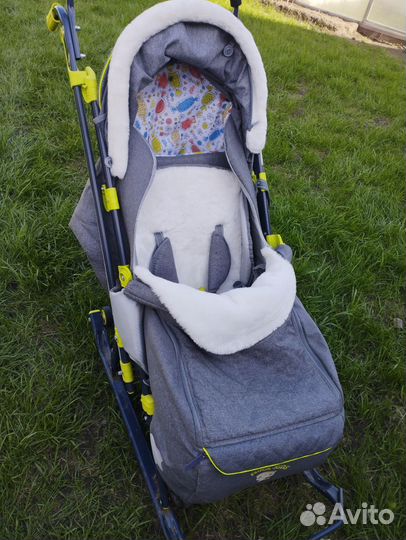 Санки коляска ника 7-3