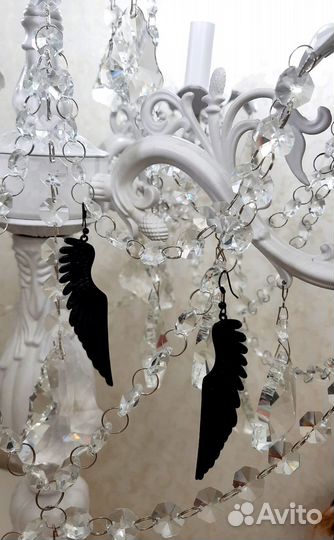 Серьги крылья